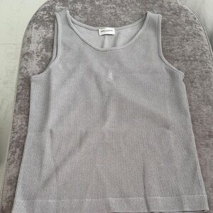Saint Laurent Ribbed Tank Top singer size S